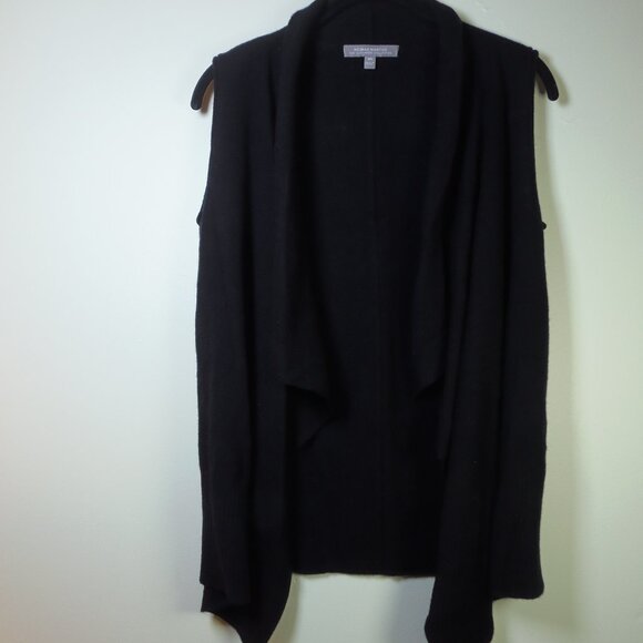 Neiman Marcus 100% Cashmere Black Sleeveless Sweater Cardigan Vest SZ XS - Picture 1 of 11